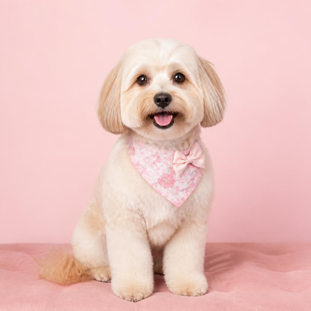 A cute freshly groomed dog at Pooch Pawlor in Glendale